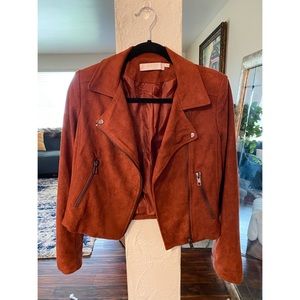 ASTR Faux Suede Moto Jacket